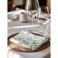 thumbnail image 6 of Botanical Cloth Napkins Set of 4 Reusable Dinner Napkins, Blue Pink Daisy Floral Watercolor White Cocktail Napkin Washable Table Napkins for Wedding/Holiday Party/Baby Shower 20"x20", 6 of 7
