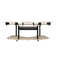 thumbnail image 2 of ACME Eleazar Wooden 4-Shelf Music Recording Studio Desk in Natural Oak, 2 of 7