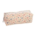 thumbnail image 2 of Hyknon Pencil Pouch Bag, Floral Zipper Pen Case, Large Capacity Zipper Pen Box Pouch, Soft Striped Portable Stationery Storage Bag for Adult, Multi-Functional Makeup Bag for Daily Campus Office（K）, 2 of 7