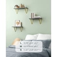 thumbnail image 3 of AMERIERGO 3 Packs Floating Shelves Wall Mounted Shelves for Bedroom, Living Room, Bathroom, Kitchen, 3 of 7