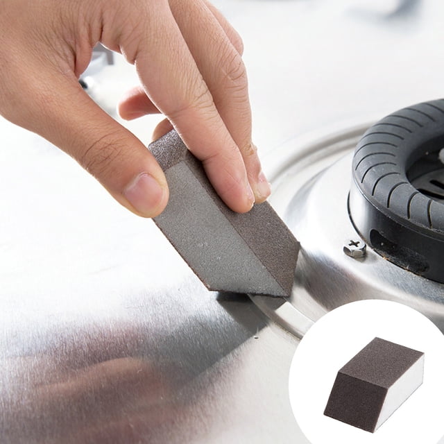 Xihbxyly Esponja de Esmeril Trapezoidal, Herramienta de Limpieza para Eliminar Óxido, Gran Poder Descontaminante, Multifunción, Ideal para Ollas de Cocina, Asientos de Coche y Huecos de Baño, Ecológi