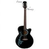 Luna Fauna Pheonix Cutaway Spruce Top Acoustic/Electric Guitar - Black