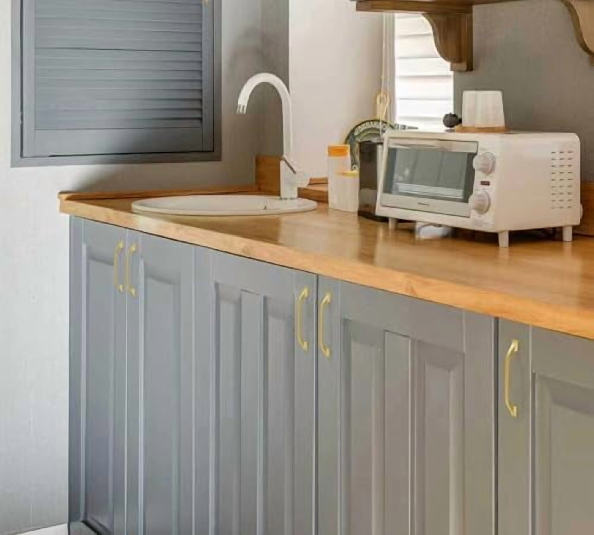 10 Pack Brushed Gold Cabinet Pulls 3 Inch Gold Cabinet Handles Gold Hardware for Kitchen Cabinets 8222 Drawers Bedroom Dresser Bathroom Vanity Cupboard