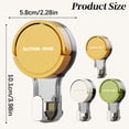 thumbnail image 3 of HonesrMatter Shower Hooks, Suction Cup Hooks for Shower Wall, Towel Hooks for Bathrooms, No Drill Transparent Hook for Kitchen Bedroom, Reusable, Green, 3 of 7