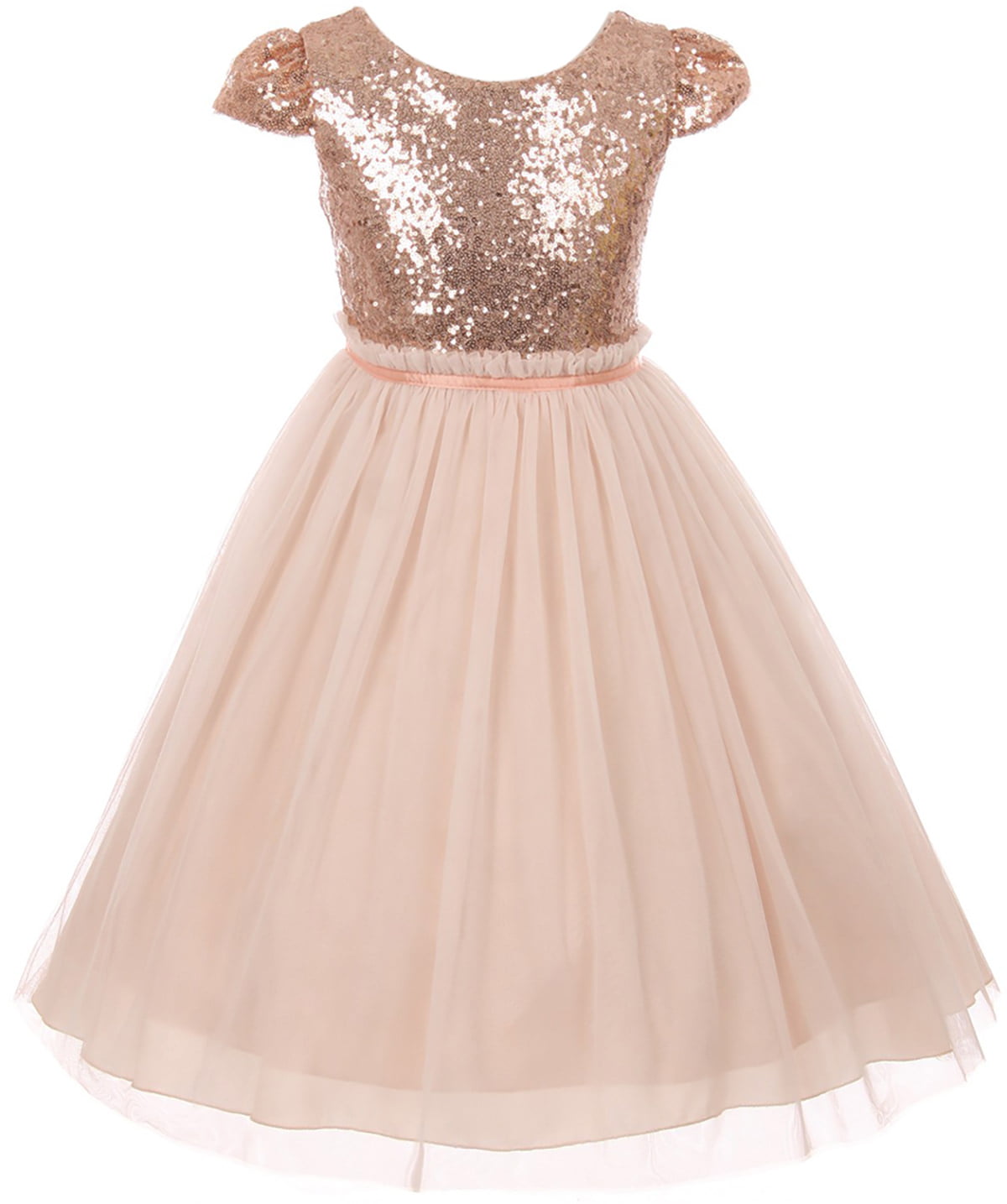 New Flower Girls Lace Blush Dress Pageant Wedding Easter Party Christmas 5036 