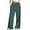 17#Turquoise, variant on Women's Drawstring Sweatpants Side Stripe Pants Wide Leg Track Pants with Pockets Black L
