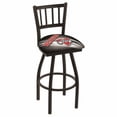 thumbnail image 5 of Central Michigan 36 Inch L018 Black Wrinkle With Jailhouse Back Bar Stool, 5 of 7