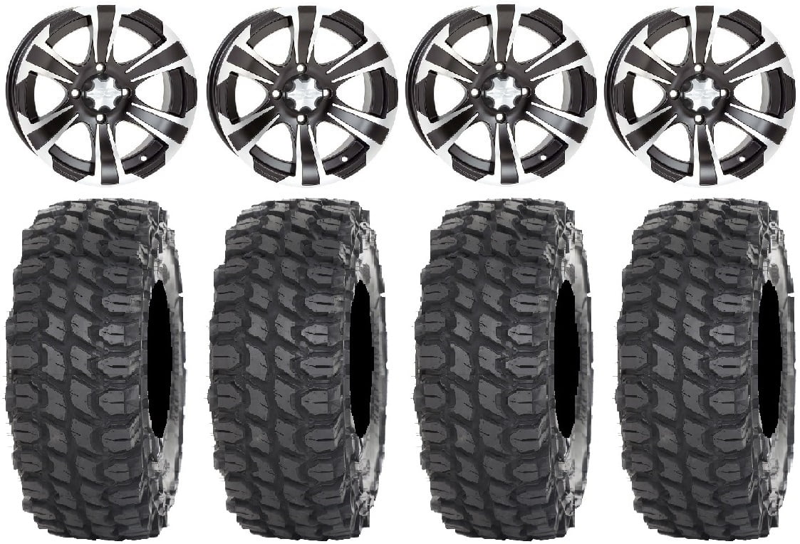 ITP SS312 14" Wheels Black 30" X COMP Tires Polaris RZR XP 1000 / PRO