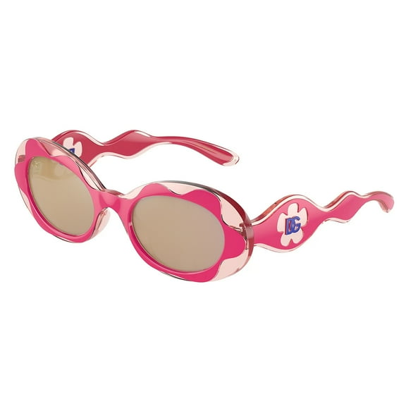 Dolce & Gabbana DX 6005 Plastic Childrens Oval Sunglasses Pink 49mm Child