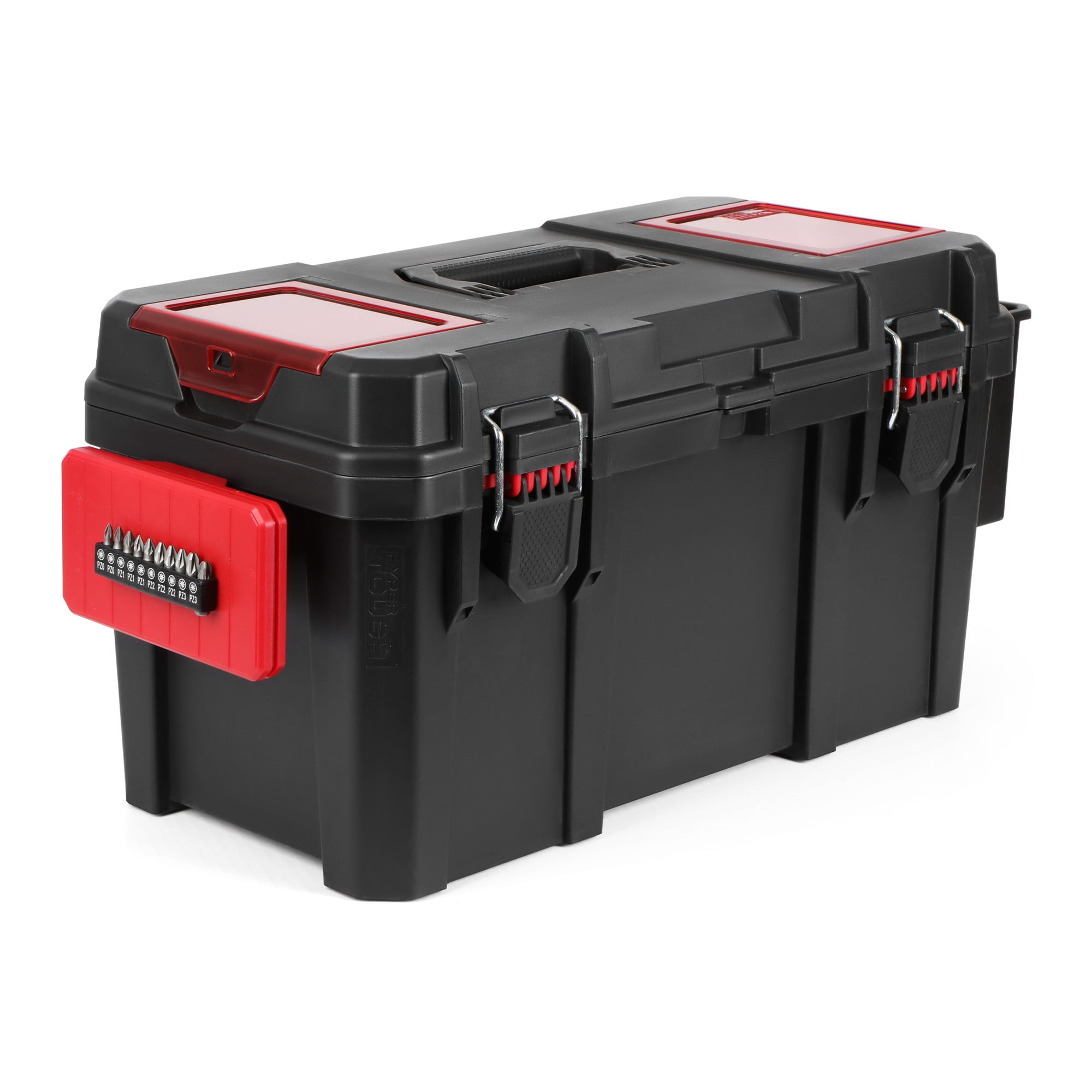 Hyper Tough 19-Inch Toolbox with Small Parts Organizer, Heavy-Duty Resin Tool Storage