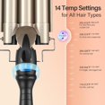 thumbnail image 2 of Hair Curling Iron - VINSIC - 3 Ceramic Curling Heads - Fast Heating - 14 Adjustable Temperatures, 2 of 4
