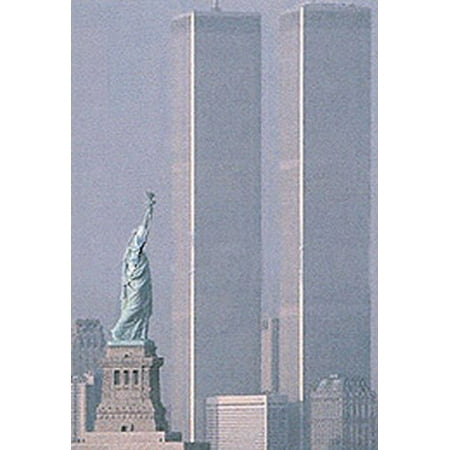 New World Trade Towers America Stands Tall by Adam Woolfitty 16x20 Poster TW TOWERS NEW YORK WORLD TRADE CENTER MANHATTAN STATUE OF LIBERTY ()