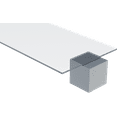 thumbnail image 1 of Polycarbonate Sheet, Clear, .75 MM (0.03") Thick, 24" W x 24" L (Pack of 4), 1 of 1
