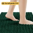 thumbnail image 4 of HAKUNA Upgrade Extra Large Deep Green Bathroom Rug Set 3 Pieces Ultra Soft, Thick Absorbent Bath Mats, Non Slip Chenille Toilet Mat for Bathroom, Bedroom, Kitchen, 4 of 8