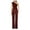 Wine, variant on Buigttklop Women'S Sparkly Sequin Jumpsuits Ladies Shiny Sequin Overalls Pants Women'S Solid Color High-Waisted Strapless One-Shoulder Off-The-Shoulder Sequin Casual Long Jumpsuit