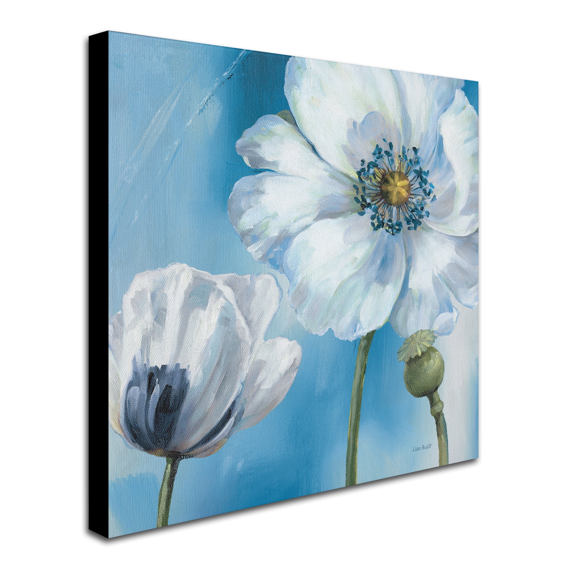 Trademark Fine Art "Blue Dance III" Canvas Art by Lisa Audit