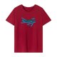 thumbnail image 1 of Camiseta para mujer de verano de moda con cuello redondo para vacaciones, senderismo, viajes, playa Rojo, 1 of 7