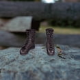 thumbnail image 1 of Zapatos de figura de acción Hugo 1/6 botas de moda para el desierto negro 12 pulgadas, 1 of 10