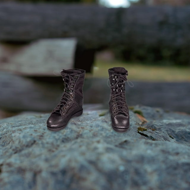 Zapatos de figura de acción Hugo 1/6 botas de moda para el desierto negro 12 pulgadas