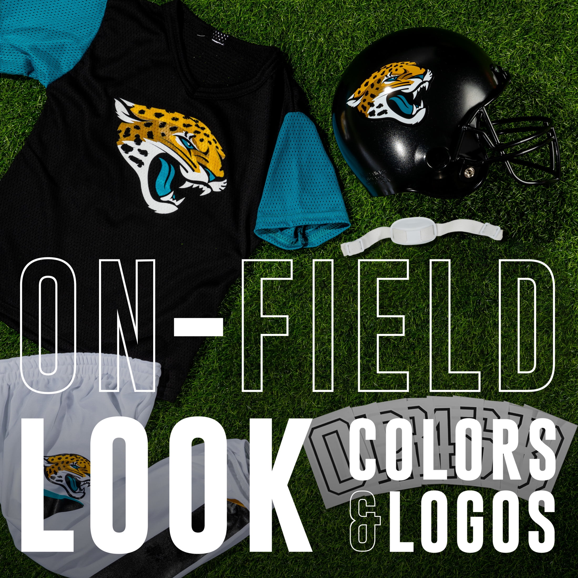 Franklin Sports Jacksonville Jaguars Kids NFL Uniform Set - Youth NFL Team Jersey, Helmet, Pants + Apparel Costume - Official NFL Gear -Youth Small
