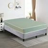 Continental Sleep Sunset 8" Tight Top Hybrid Mattress & 13” Wooden Platform Bed Set, Queen.