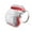 Clear / Red, variant on For Apple AirPods Pro 2 (2nd Gen 2022) Transparent Diamond Clear Design Shock-Resistant [Visible Front LED] [Wireless Charging] with Carabiner Cover ,Xpm Phone Case [ Clear / Red ]