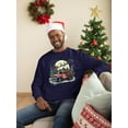 thumbnail image 2 of Santa's Vintage Christmas Truck Men's Sweatshirt, 2 of 4
