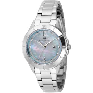 TechnoMarine MoonSun Women\'s Watch - 36mm, Light Blue (TM-822042)-NEW IN BOX Watch Technomarine TM-822042 MoonSun Lady 36 Stainless steel  main image 4