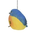 thumbnail image 3 of Home & Garden Bird Birdhouse Polyresin Hanging Yard Decor D2841 Blue, 3 of 3