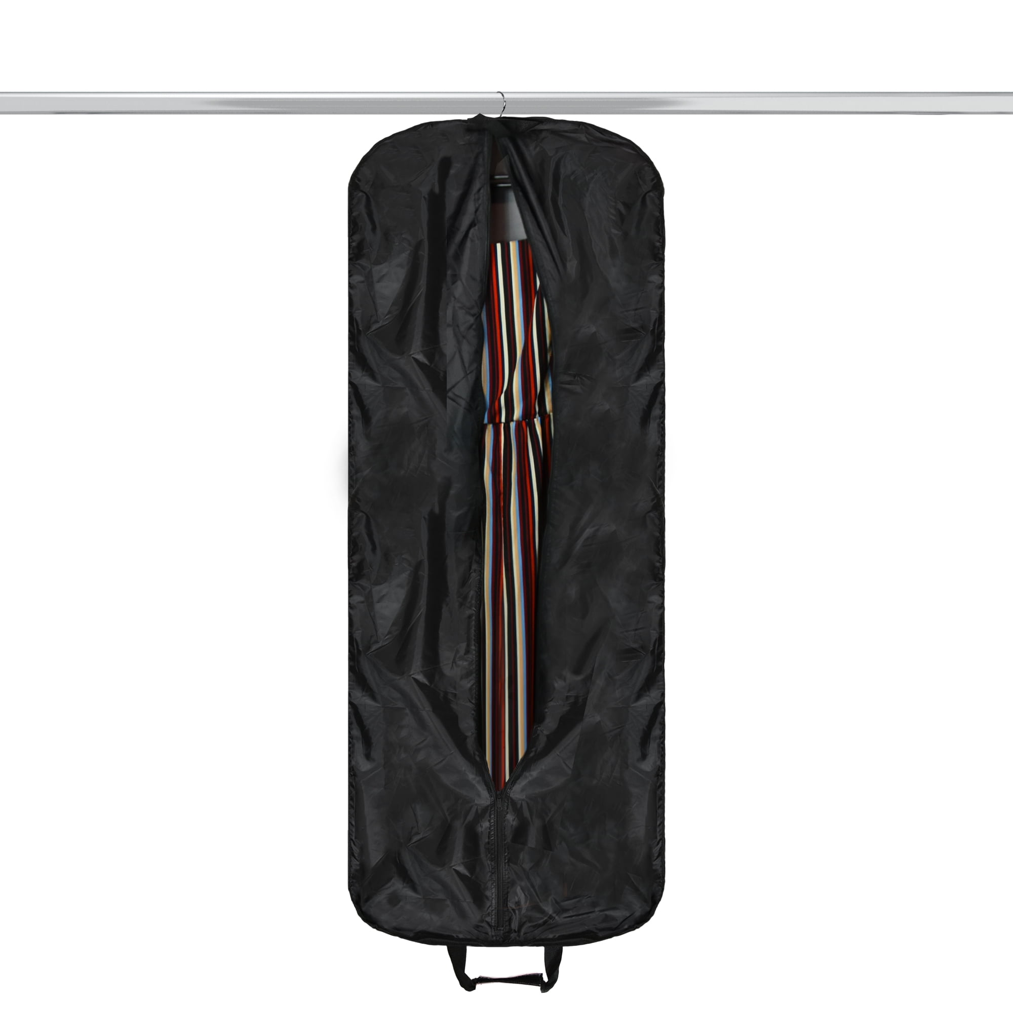 DALIX 60" Professional Garment Bag Cover for Suits Pants and Gowns Dresses (Foldable) Gray