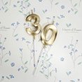 thumbnail image 4 of 30th Birthday Party Decoions, Gold Number 30 Cake Candles Topper for Women Men, Anniversary, Retirement, Special Occasions, Gold, 4 of 5