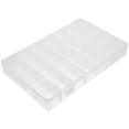 thumbnail image 1 of EeaseMX Caja de almacenamiento de caja organizadora de joyas ajustable de plástico de 28 rejillas con divisores extraíbles, 1 of 7