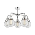 thumbnail image 4 of Innovations Lighting - Beacon - 5 Light Stem Hung Chandelier In Art Deco, 4 of 5