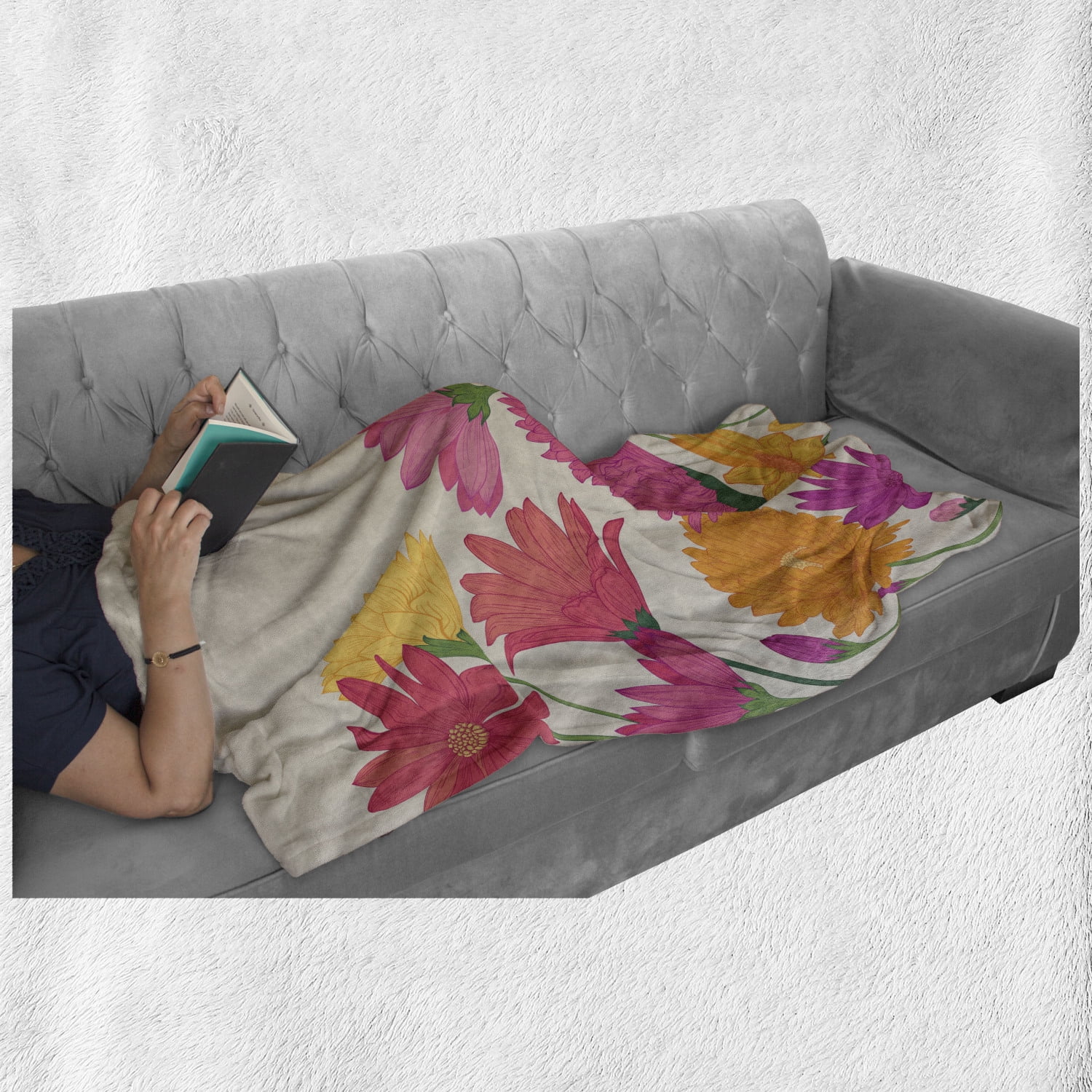 Ambesonne Aster Soft Flannel Fleece Throw Blanket 50 x 60 Multicolor Cozy Plush for Indoor and Outdoor Use Vintage Summer Daisies Bouquet Blossom Beauty Wedding Anniversary Marigold Flora Ambesonne Aster Soft Flannel Fleece Throw Blanket 50 x 60 Multicolor Cozy Plush for Indoor and Outdoor Use Vintage Summer Daisies Bouquet Blossom Beauty Wedding Anniversary Marigold Flora