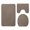 Coffee, variant on Holloyiver Memory Foam Bath Mat Set, 3 Piece Bathroom Rugs Non Slip and Absorbent Mats, Floor Mat, U-Shaped Contour Rug and Toilet Lid Cover for Tub Shower & Bath Room