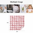 thumbnail image 5 of Red Buffalo Plaid Cloth Napkins, Farmhouse Check Stripes Retro Geometric Washable and Reusable Dinner Napkins Set of 8, Table Napkin for Kitchen Party Birthday Wedding Hotel Housewarming 20"x20", 5 of 9