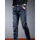 thumbnail image 2 of Pantalones holgados de gran tamaño para hombre, pantalones vaqueros azul claro para hombre, tallas grandes, holgados, ropa de calle coreana de otoño de los 90, estilo retro, tallas XS, 2 of 5
