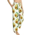 thumbnail image 2 of Daiia Flowers Avocado Women's Sleep Pant with Pockets and Drawstring,Pajama Pants-Small, 2 of 9