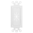 thumbnail image 5 of Cmple - Decorator Wall Plate Flexible Insert Adapter Pass Through Wire Decorative Wall Plate Part with Flexible Opening - White, 5 of 5