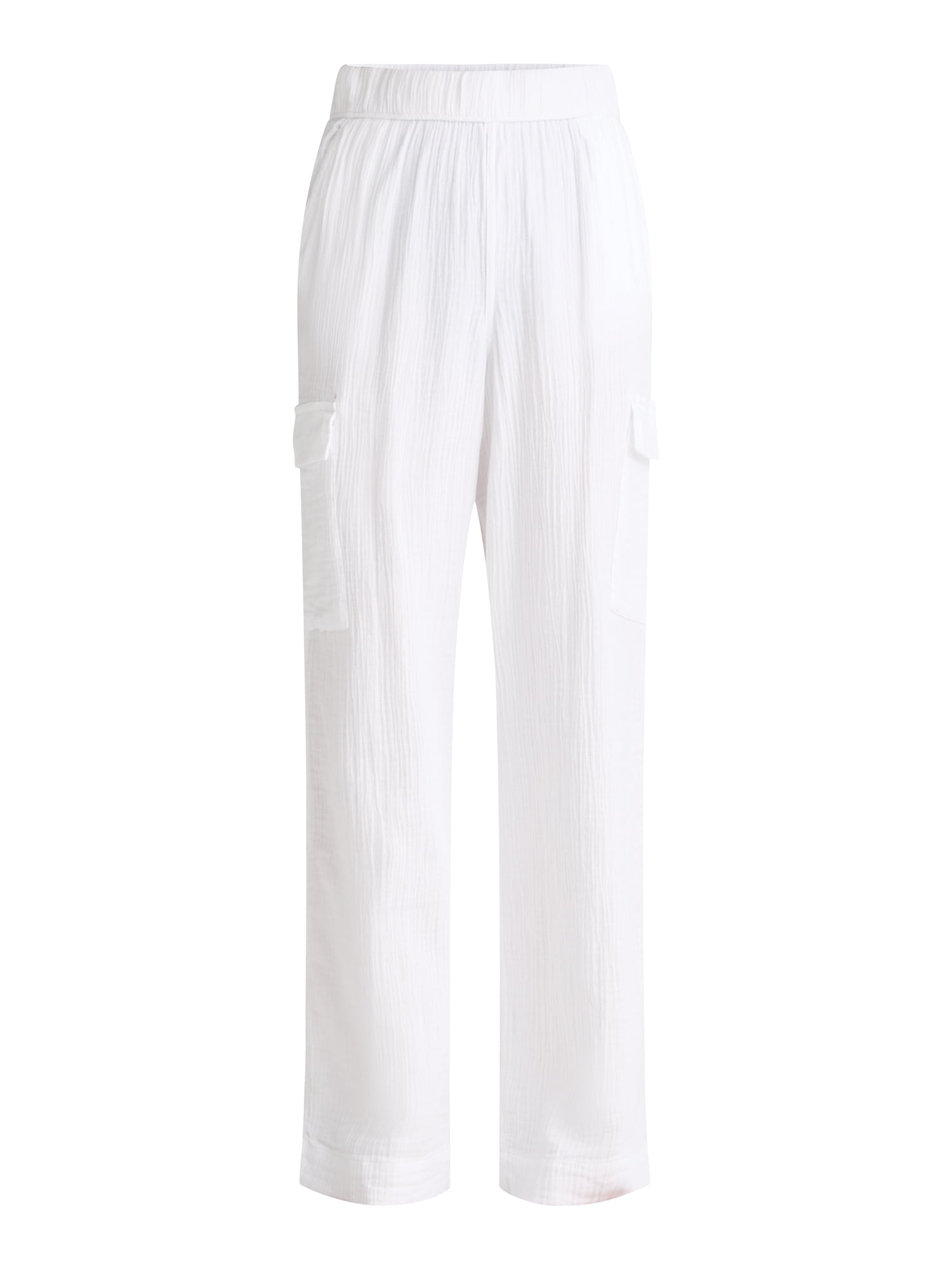Time and Tru Women's and Women's Plus Cotton Double Cloth Cargo Pants, Sizes XS-4X