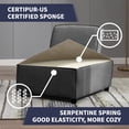 thumbnail image 6 of ijuicy Convertible Sectional Sofa with Ajustable Backrest, U/L Shaped Modular Sofa Set, Oversized Sectional Couch, U/L Shaped Sectional Sleeper Sofa for Living Room Apartment, Dark Grey, 6 of 7
