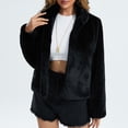 thumbnail image 4 of Women Gilet Long Sleeve Coat Body Warmer Furry Jacket Coat Outerwear Full Zip Women plus Size Lightweight Jacket Warm up Jacket for Women Warm Jacket Women Juniors Jackets Front Zip Jacket Zipper, 4 of 7