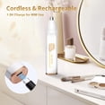 thumbnail image 3 of Nose Hair Trimmer for Men Women, 2025 Professional Painless USB Rechargeable Eyebrow Trimmer, Ear and Nose Hair Trimmer for Men Women, Facial Hair Remover with Powerful Motor, White, 3 of 6