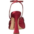 thumbnail image 3 of Sam Edelman Lavendar Raspberry Ankle Strap Squared Open Toe Spool Heeled Sandals (Raspberry, 6), 3 of 6