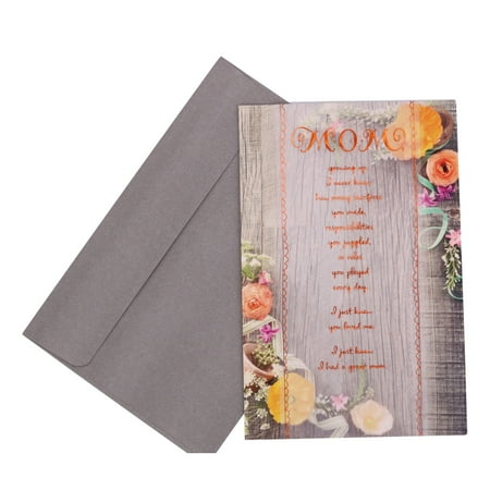 Mom growing up, I never knew how many sacrifices you made, responsibilities you juggled or roles you played every day. I just knew you loved me. I just knew I had a great mom.