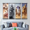 thumbnail image 3 of Póster de Star Wars de Disney, obra de arte de pared de la película Darth Vader, pintura en lienzo de Skywalker, impresión de imagen, desplazamiento colgante, arte decorativo para el hogar, 3 of 4