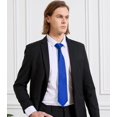 thumbnail image 3 of KOOELLE Men's Ties Solid Pure Color Plain Neckties Formal Black Ties For Men, 3 of 6