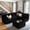 Black (Plush Corduroy), variant on Toject 130" Modular Sectional Sofa Couch, Convertible U Shaped Minimalist Couches with Ottomans, Cloud Plush Corduroy 5 Seater Deep Couch Set for Living Room, Bedroom(Black)