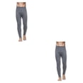 thumbnail image 2 of Guardurnaity Ropa interior térmica para hombre, pantalones de algodón, suaves, cómodos, para invierno, mallas de longitud completa, ropa interior Gris oscuro METRO 2piezas, 2 of 6