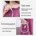 thumbnail image 6 of Plus Size Women's Wearable Shower Skirt, 55*31In Wearable Towels for Women with 2-Button Design, Water Absorption Quick Drying Adjustable Soft Bath Wrap, 6 of 8